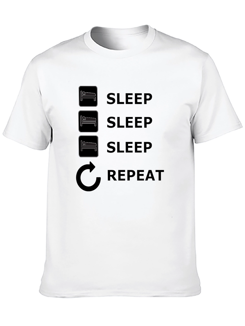 Sleep Repeat T-Shirt - Comfy Graphic Tee