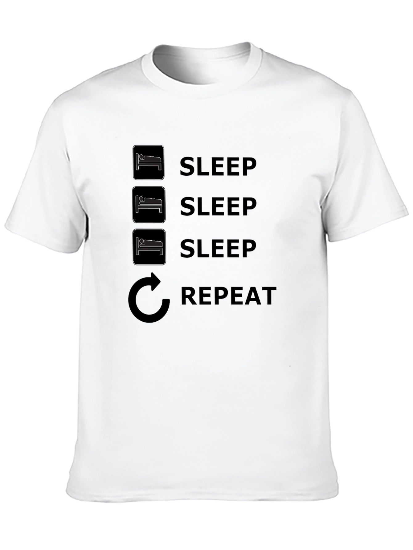 Sleep Repeat T-Shirt - Comfy Graphic Tee