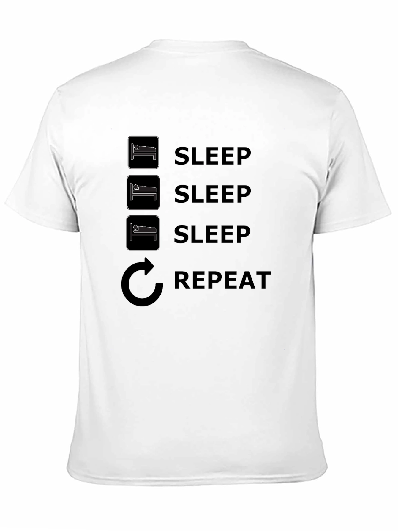 Sleep Repeat T-Shirt - Comfy Graphic Tee