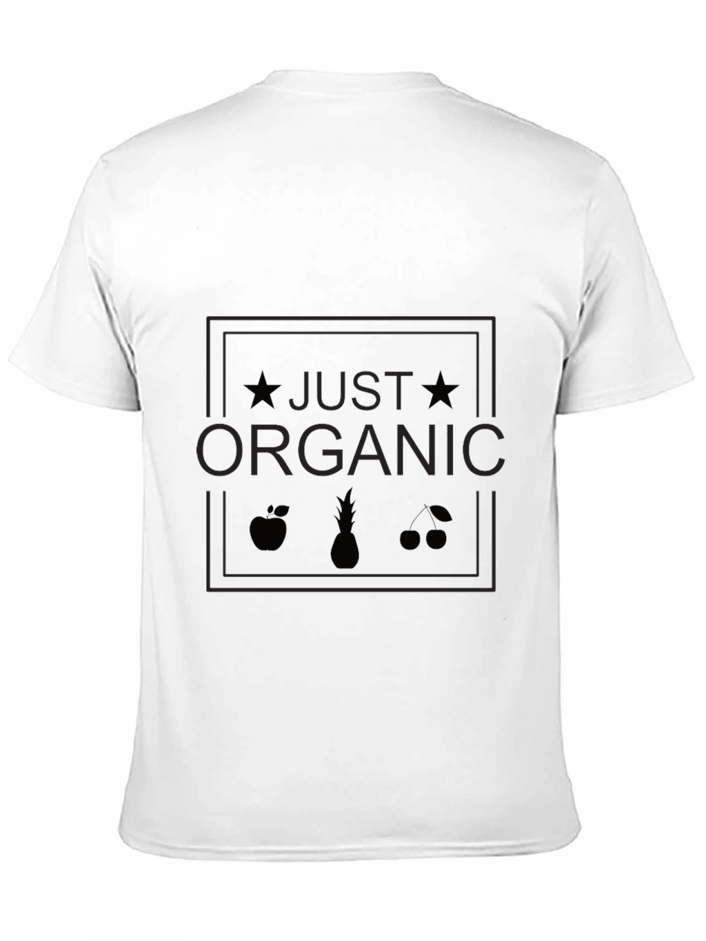 Just Organic Black Graphic Tee