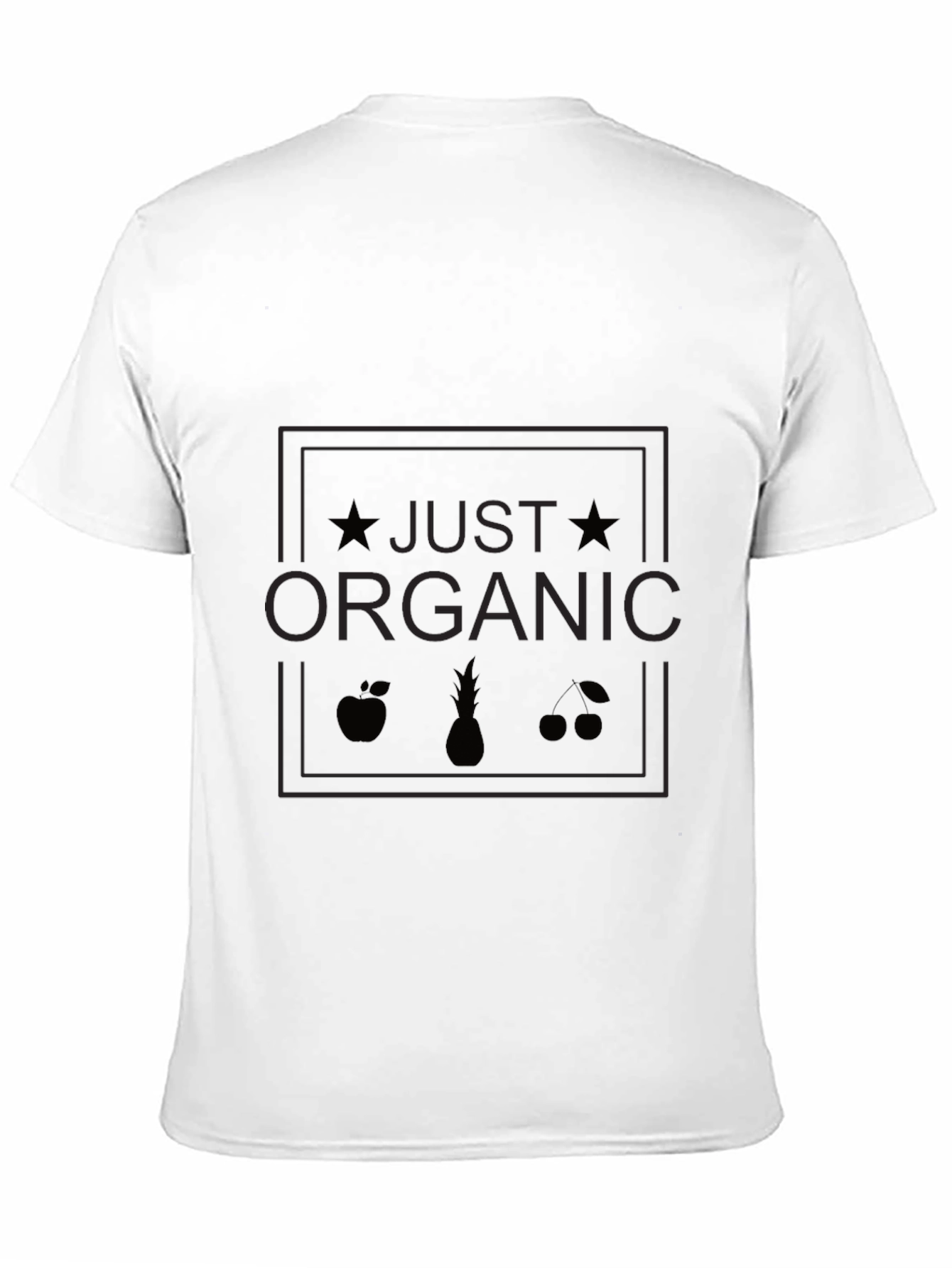 Just Organic Black Graphic Tee
