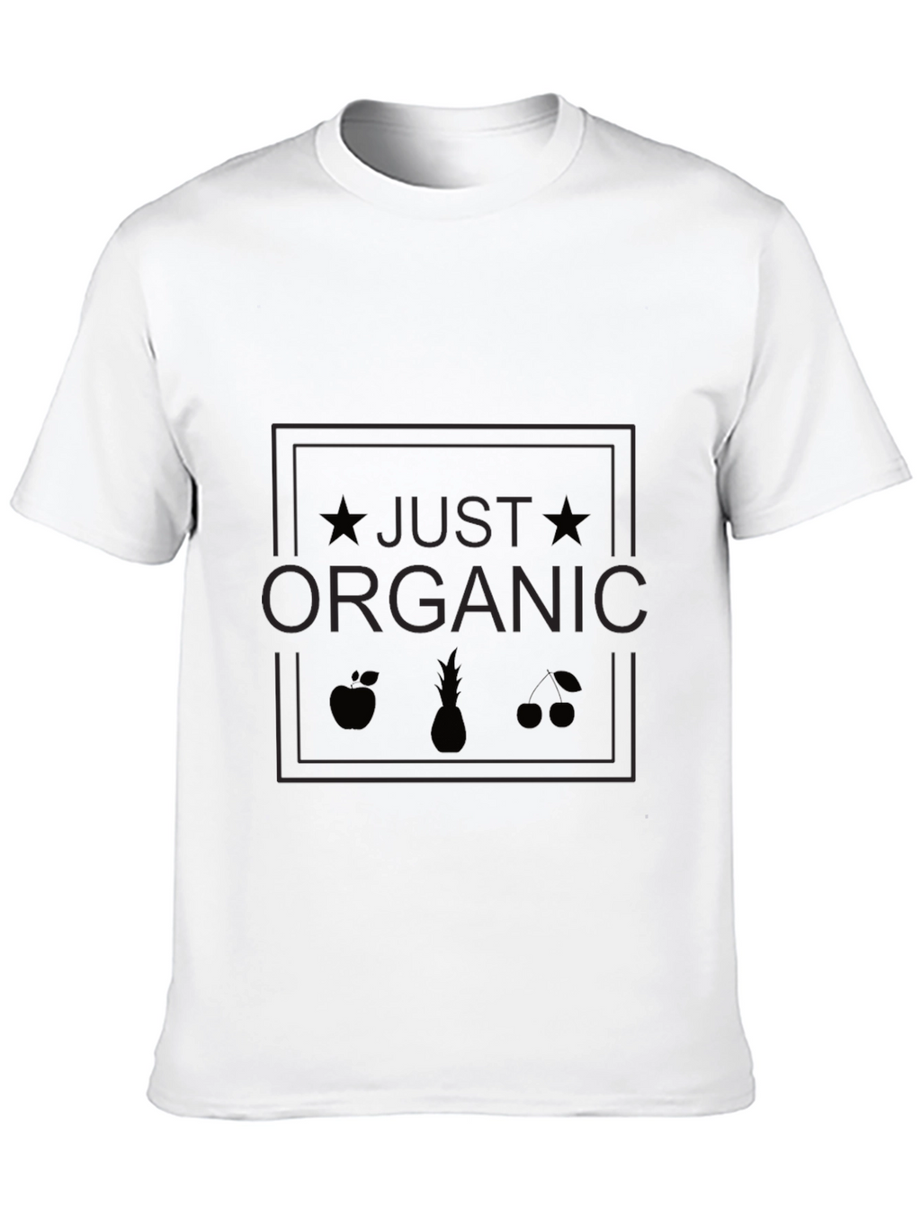 Just Organic Black Graphic Tee