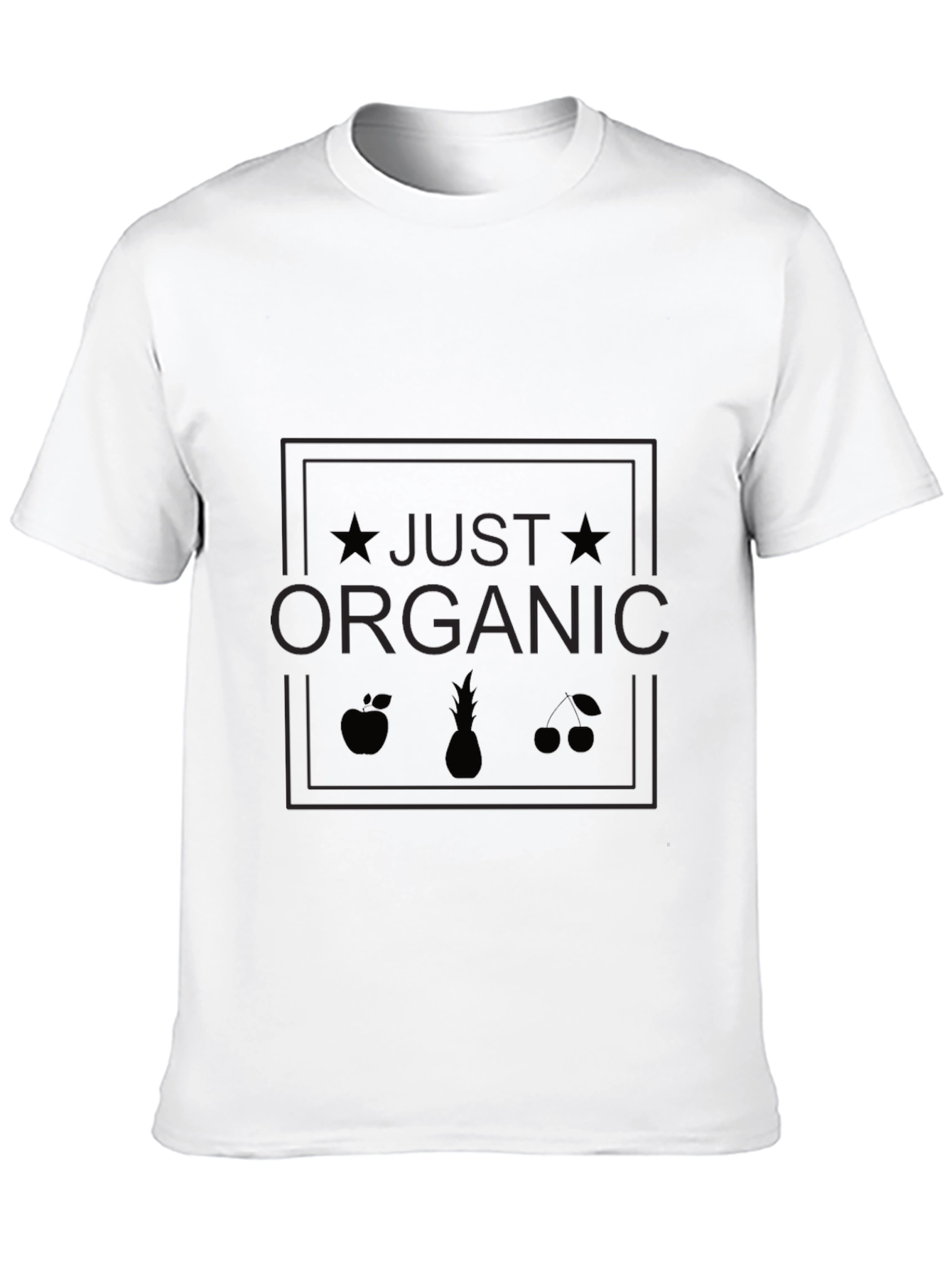 Just Organic Black Graphic Tee