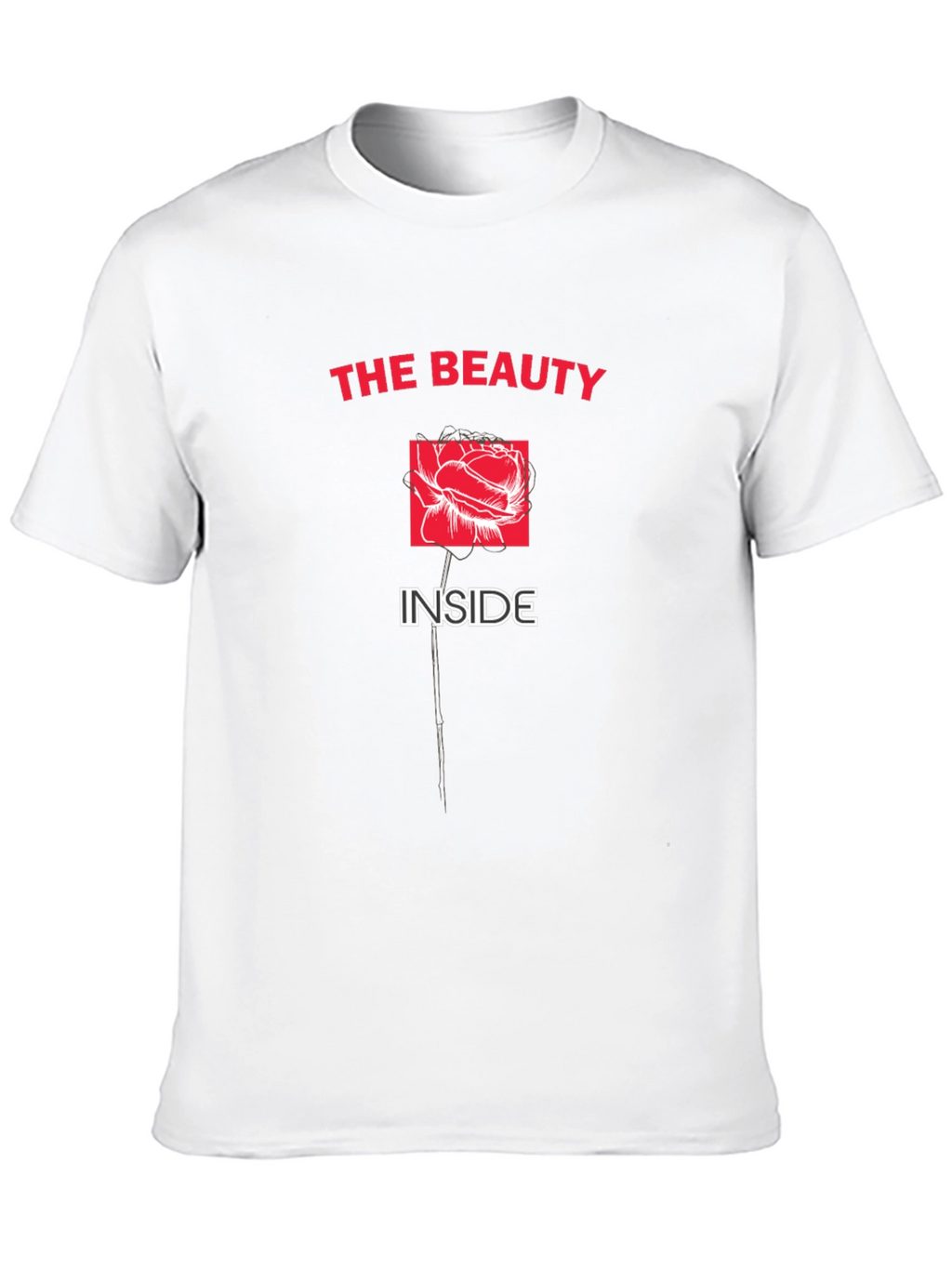 Beauty Inside Black Graphic Tee