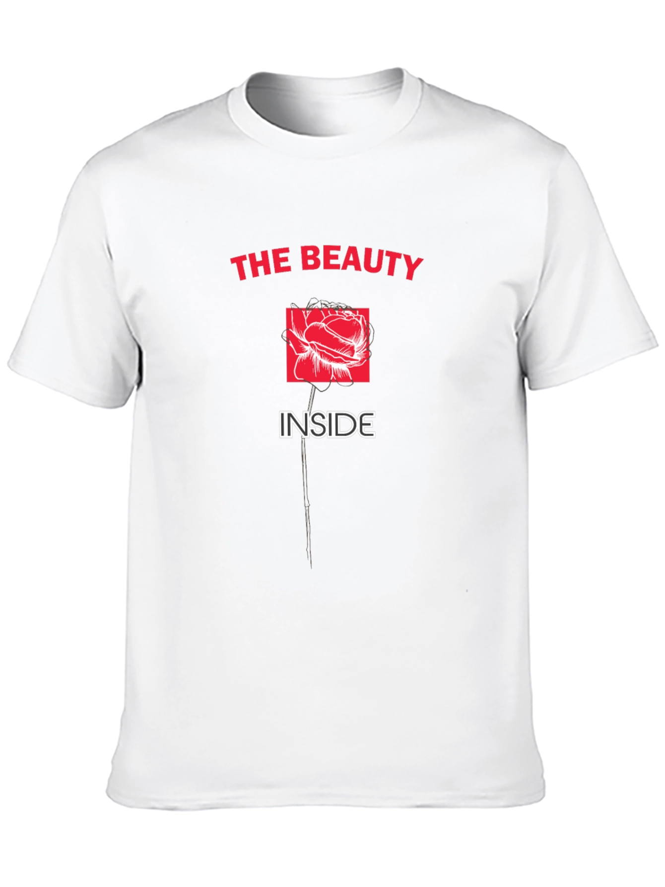 Beauty Inside Black Graphic Tee