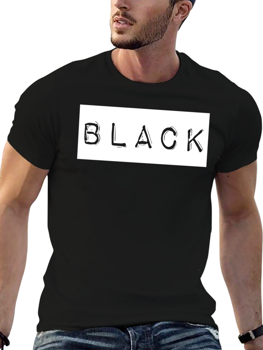 Stylish Black Graphic T-Shirt