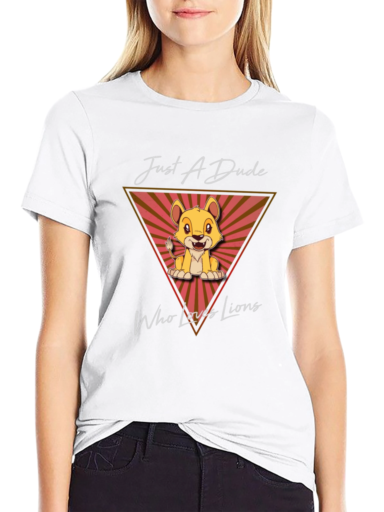 Just A Dude Who Loves Lions T-Shirt