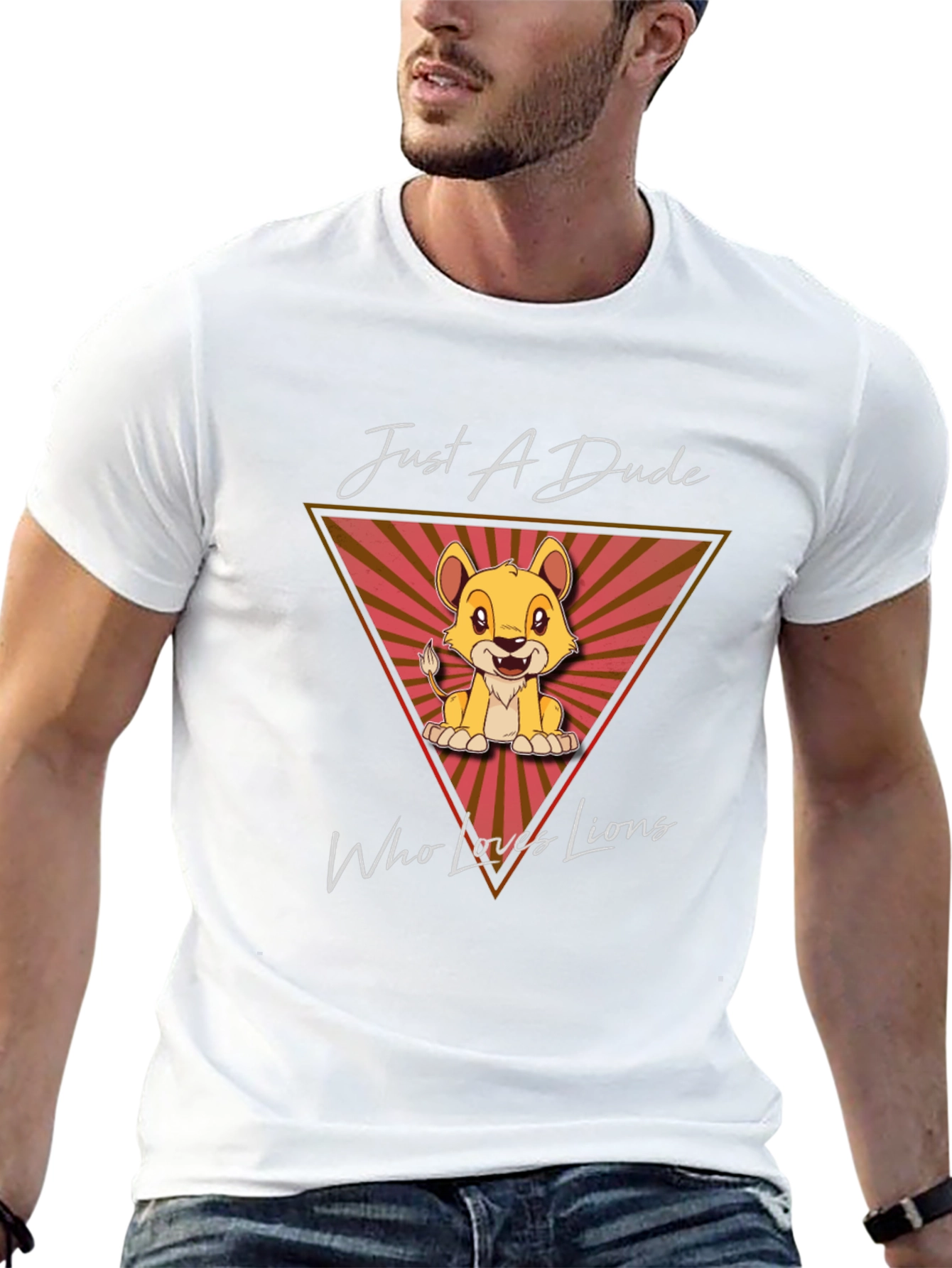 Just A Dude Who Loves Lions T-Shirt