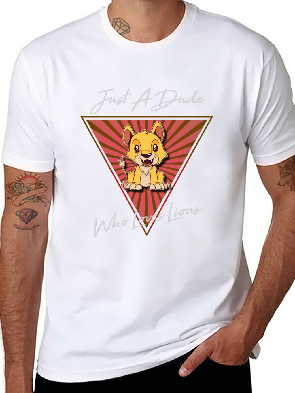 Just A Dude Who Loves Lions T-Shirt