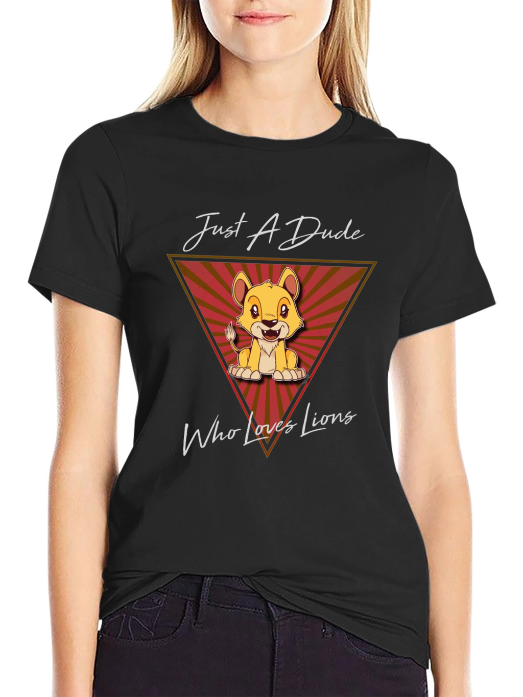 Just A Dude Who Loves Lions T-Shirt