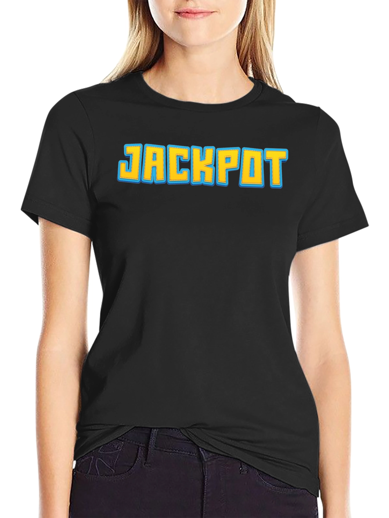 Jackpot Graphic Tee - Fun & Casual Style