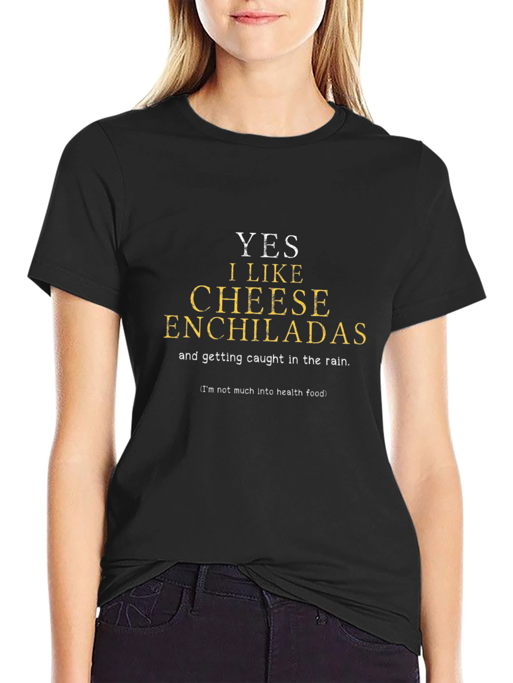 Cheese Enchiladas Graphic Tee - Black Cotton T-Shirt