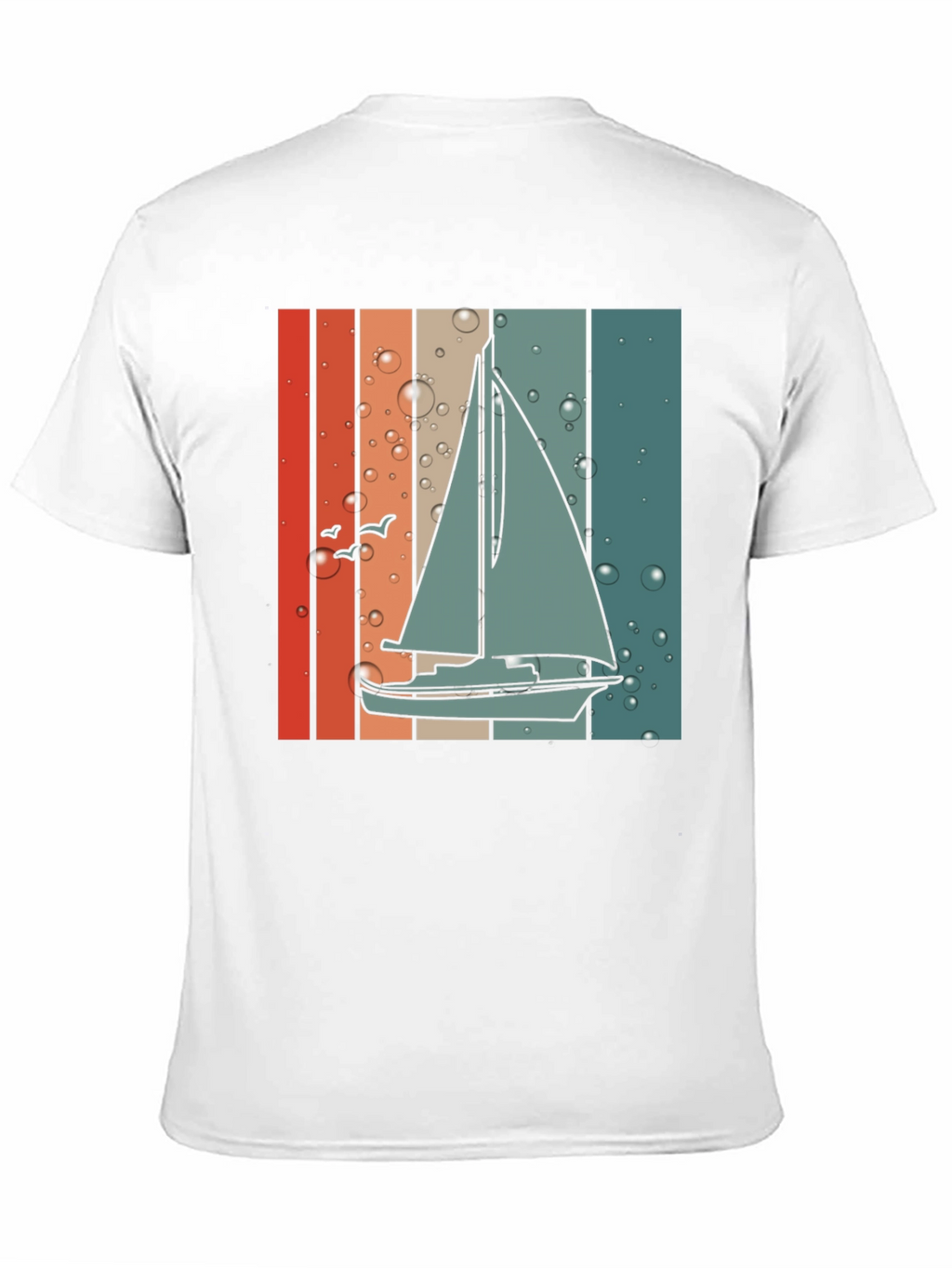 Retro Sailboat Graphic Tee - Coastal Vibes