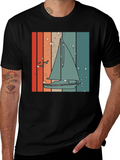 Retro Sailboat Graphic Tee - Coastal Vibes