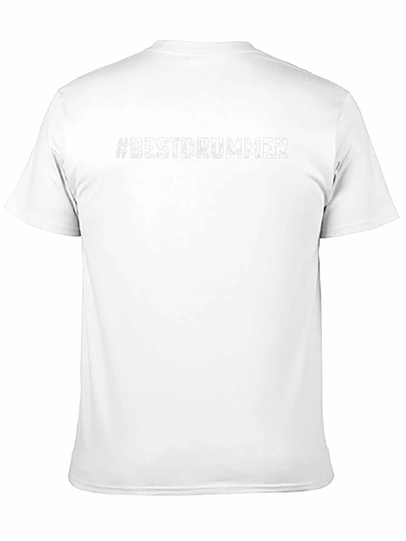 #BESTDRUMMER Black Crew Neck Cotton T-Shirt
