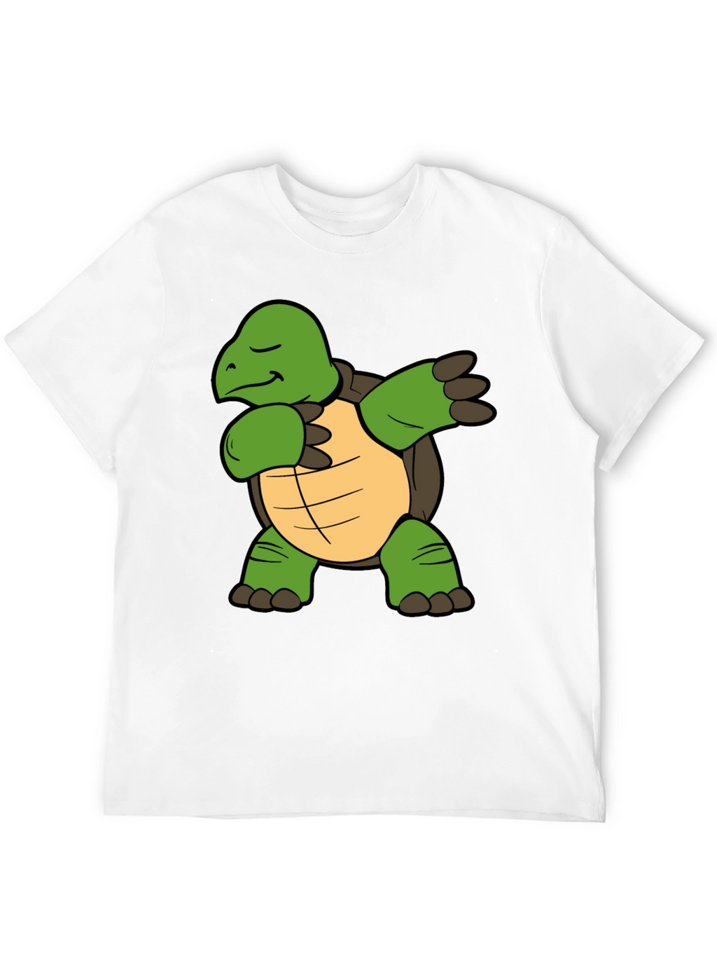 Dabbing Turtle Graphic T-Shirt - Black