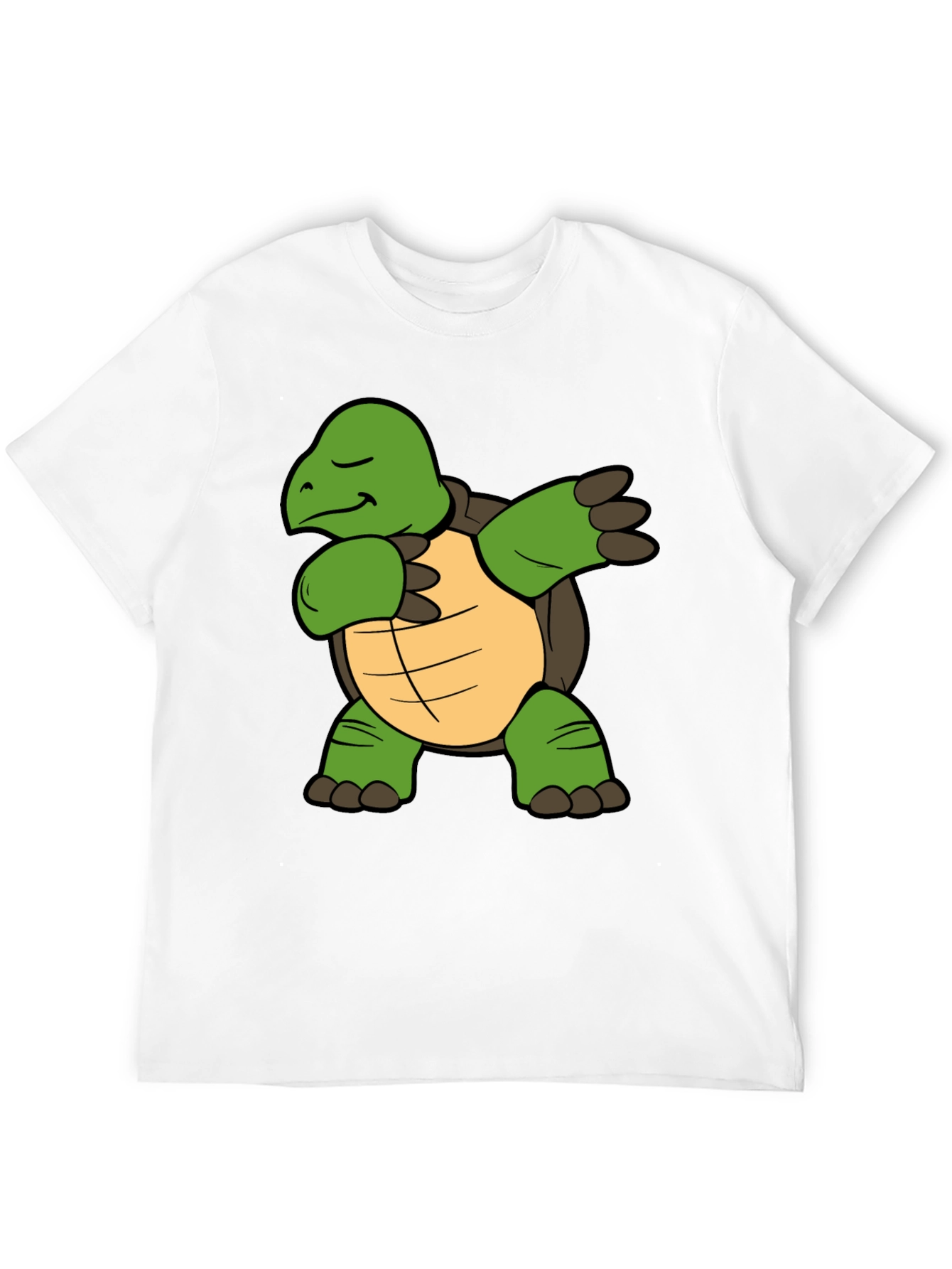 Dabbing Turtle Graphic T-Shirt - Black