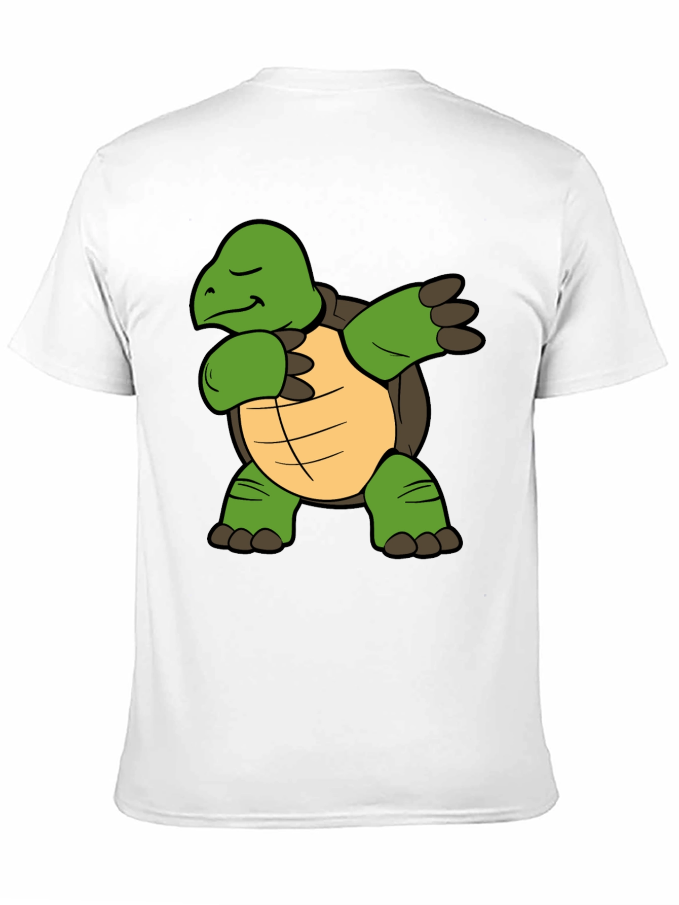 Dabbing Turtle Graphic T-Shirt - Black