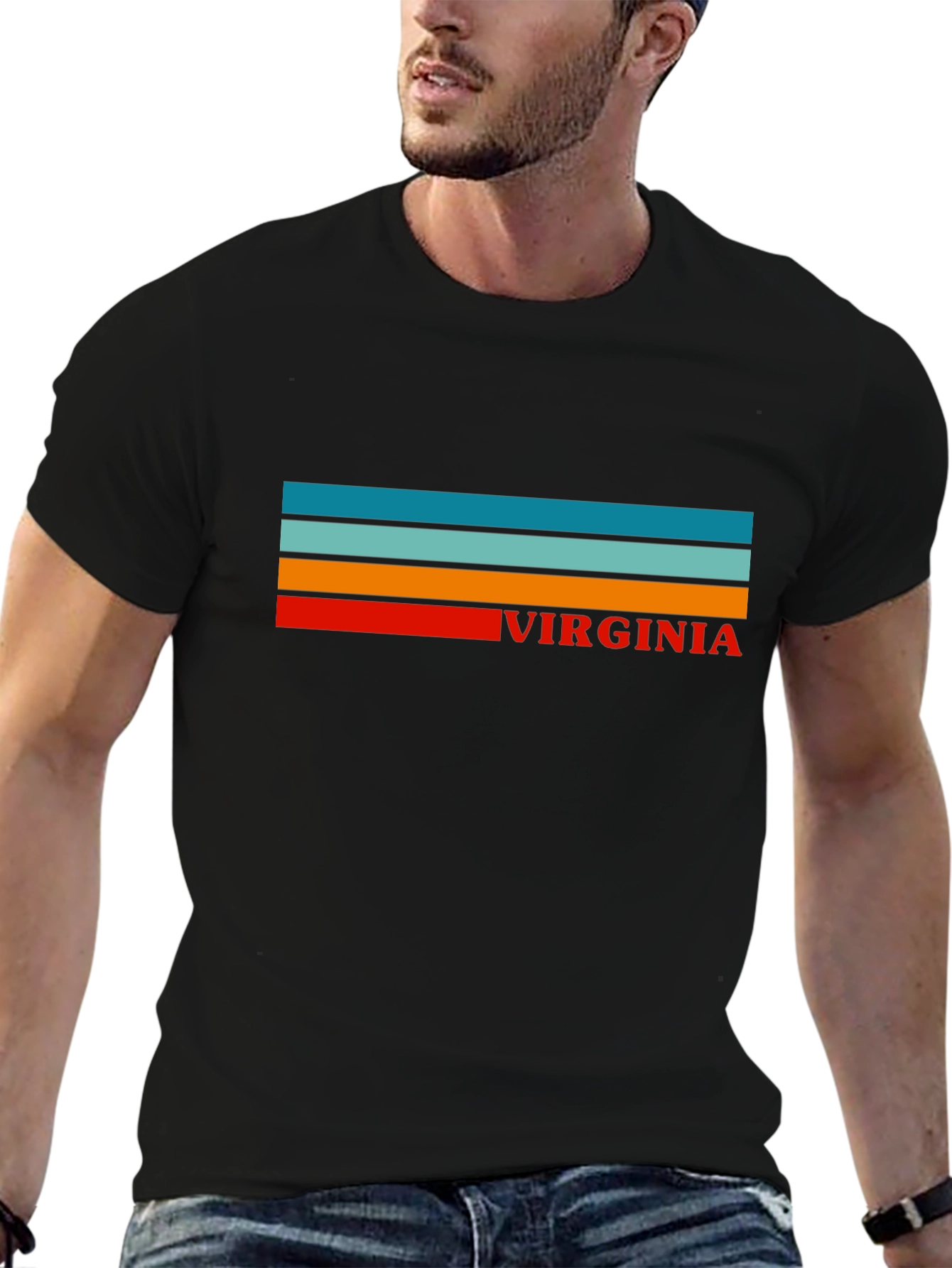 Virginia Retro Striped T-Shirt