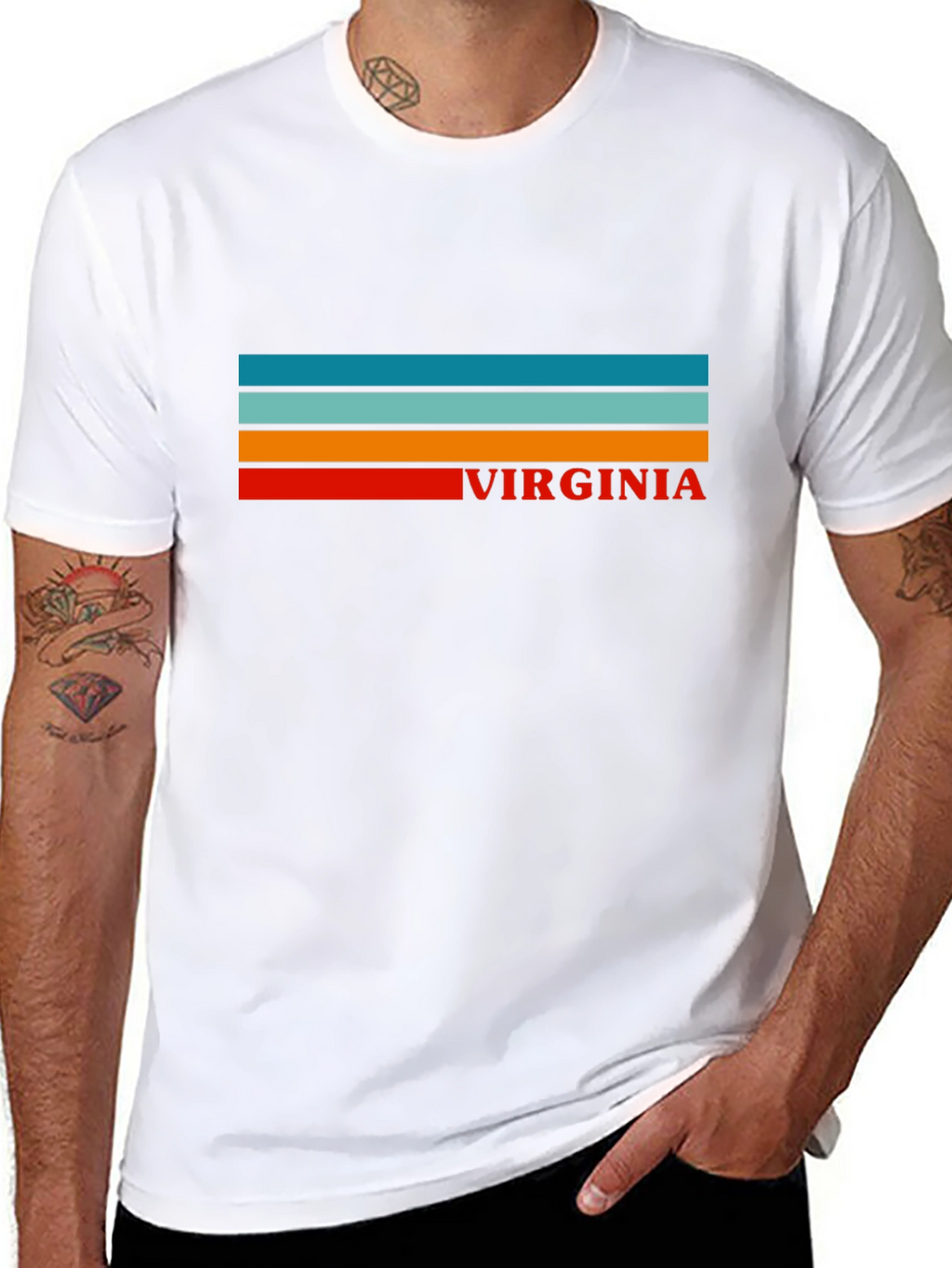 Virginia Retro Striped T-Shirt