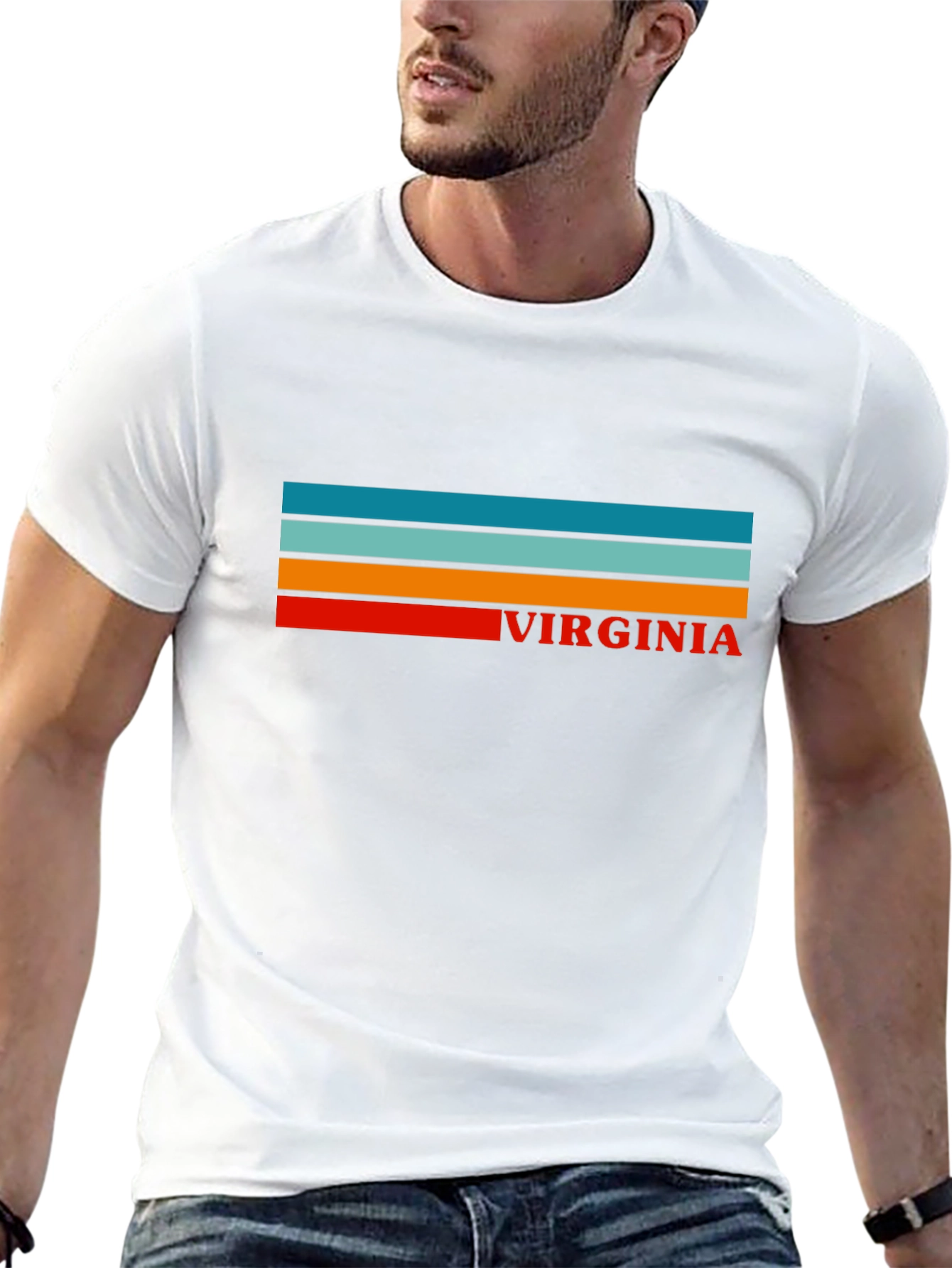 Virginia Retro Striped T-Shirt