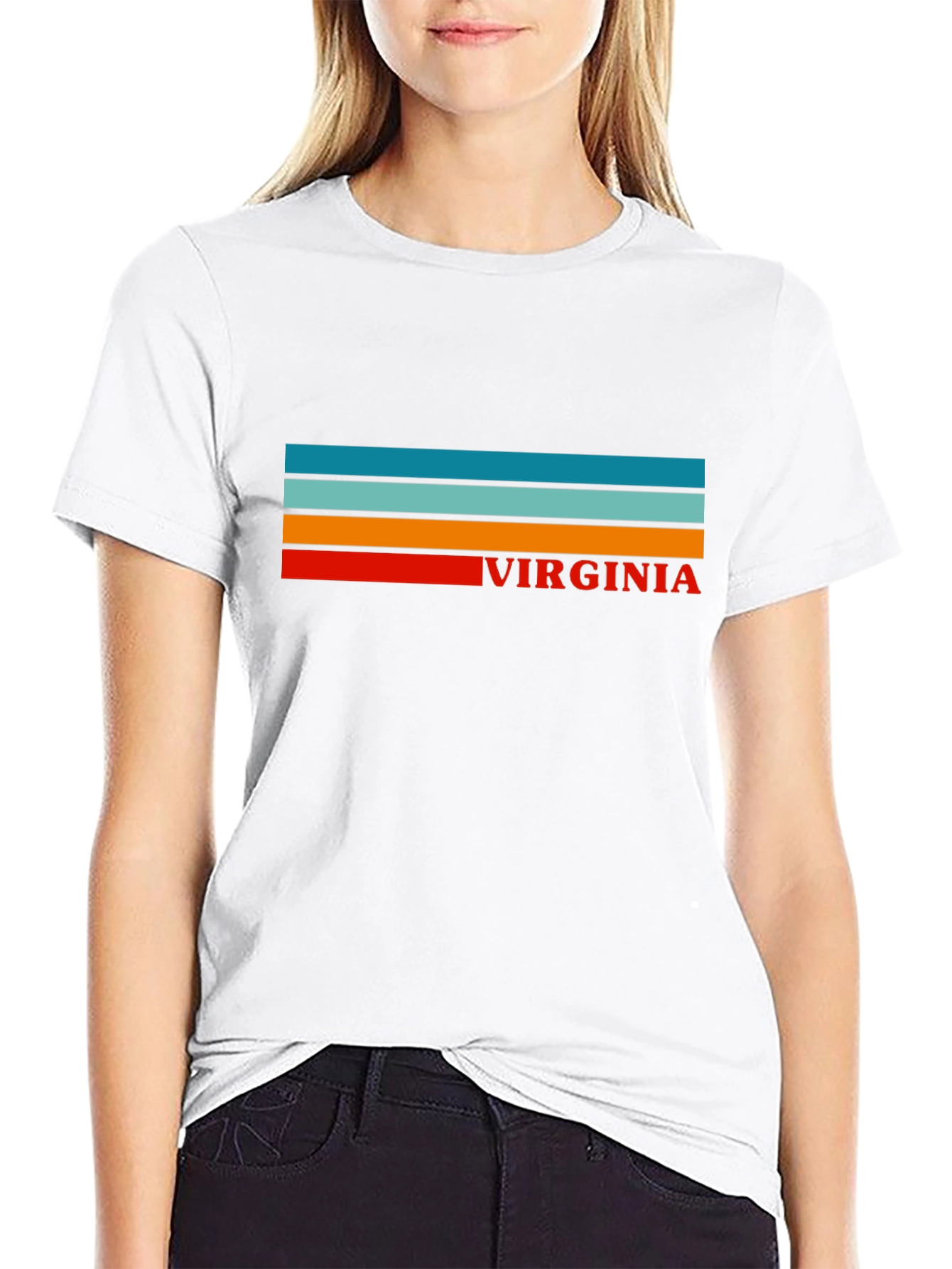 Virginia Retro Striped T-Shirt
