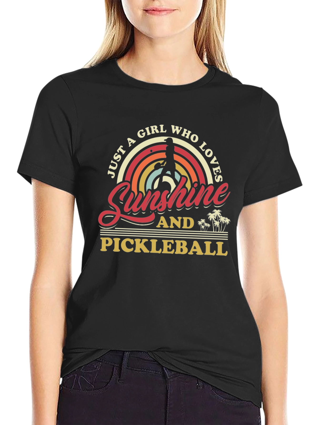 Sunshine & Pickleball Graphic T-Shirt