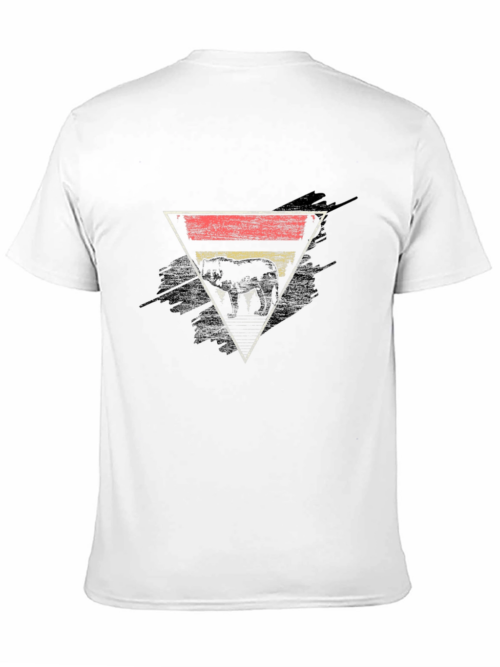 Retro Elephant Triangle Graphic Tee