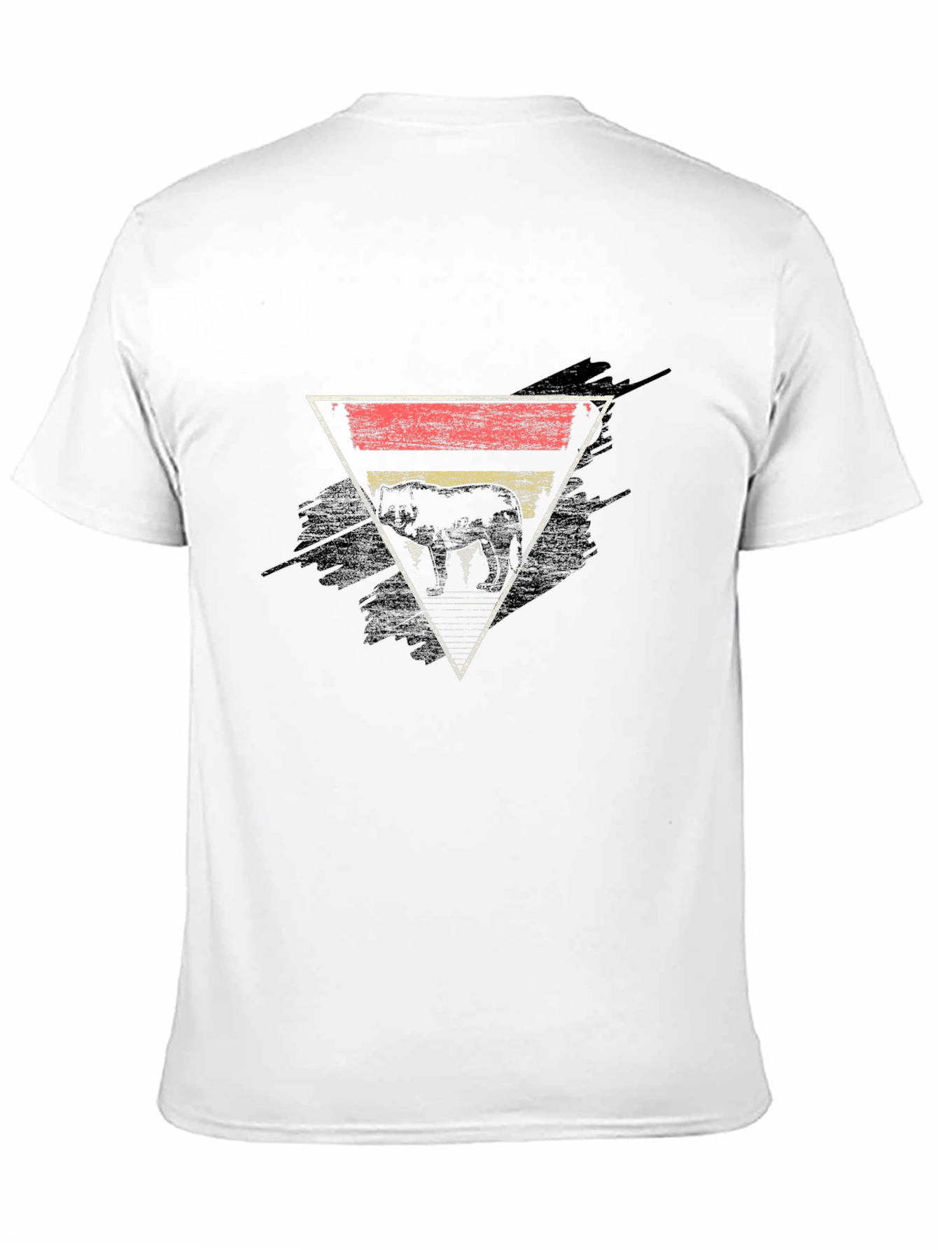 Retro Elephant Triangle Graphic Tee