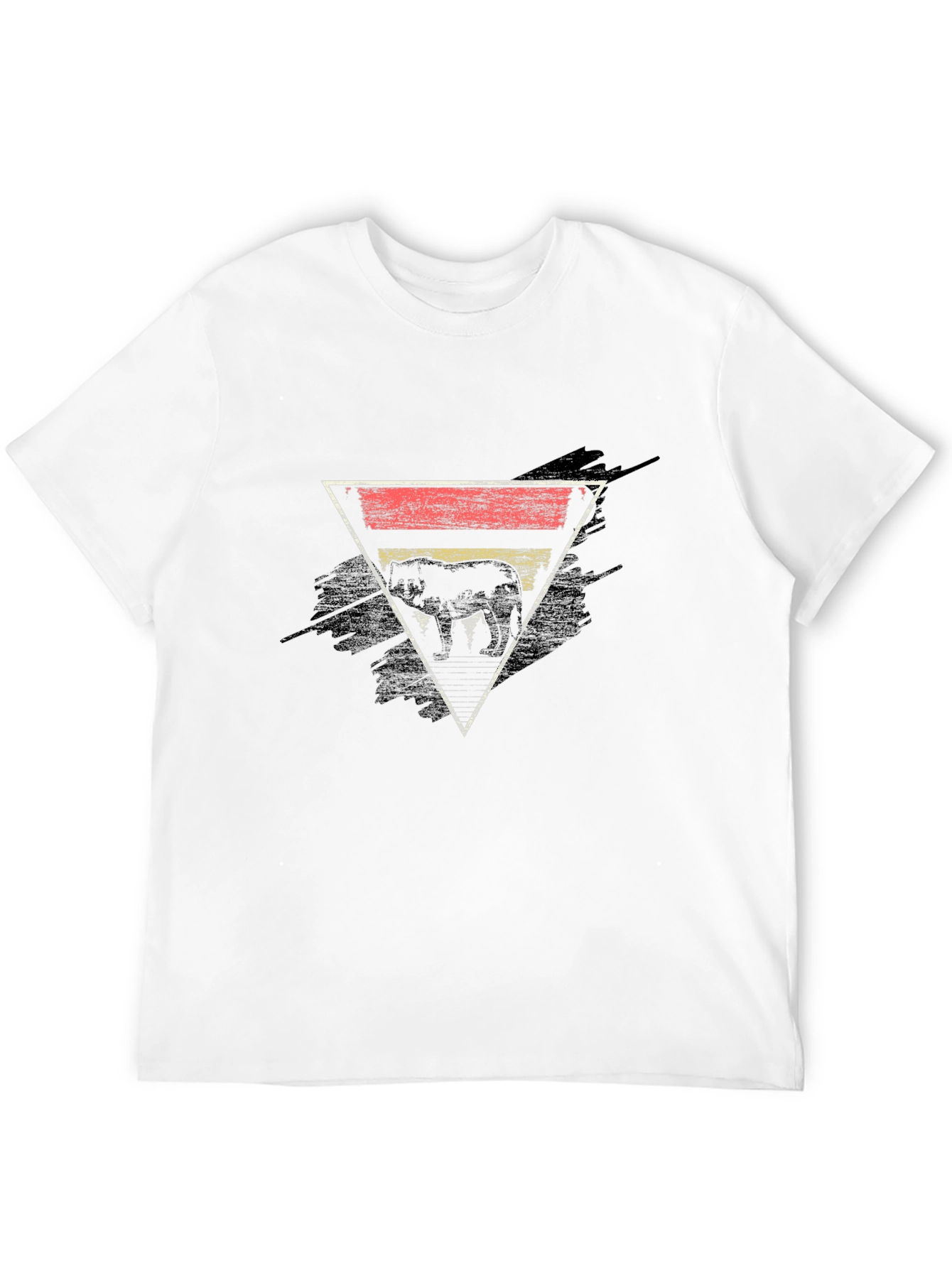 Retro Elephant Triangle Graphic Tee