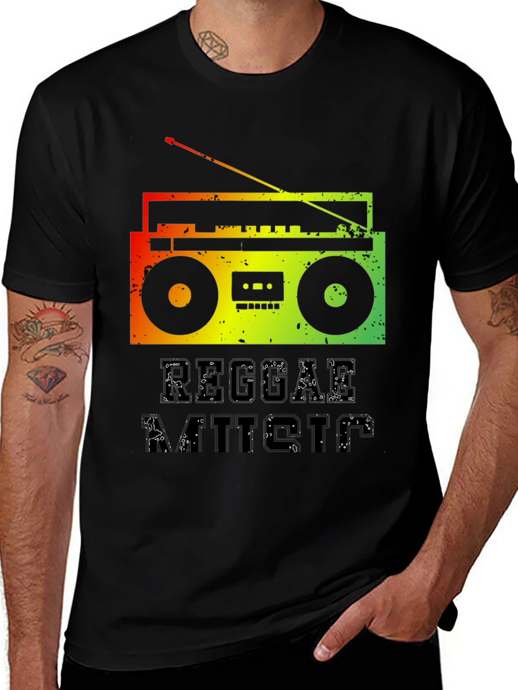 Reggae Matters Graphic Tee - Black