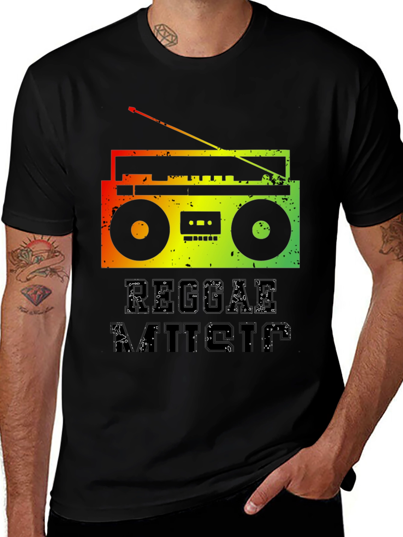 Reggae Matters Graphic Tee - Black