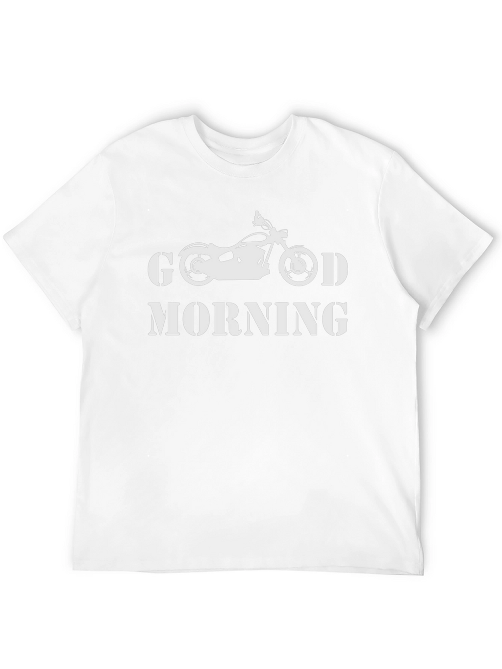 Good Morning Motorcycle Black T-Shirt
