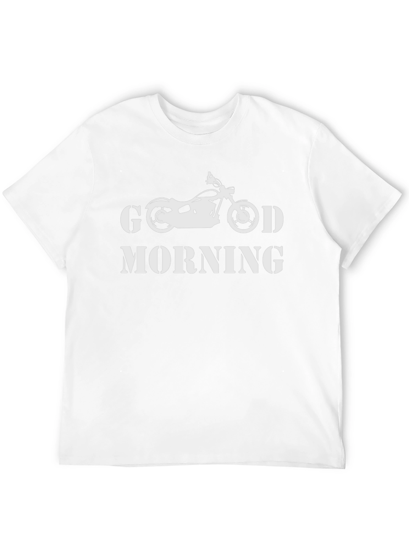 Good Morning Motorcycle Black T-Shirt