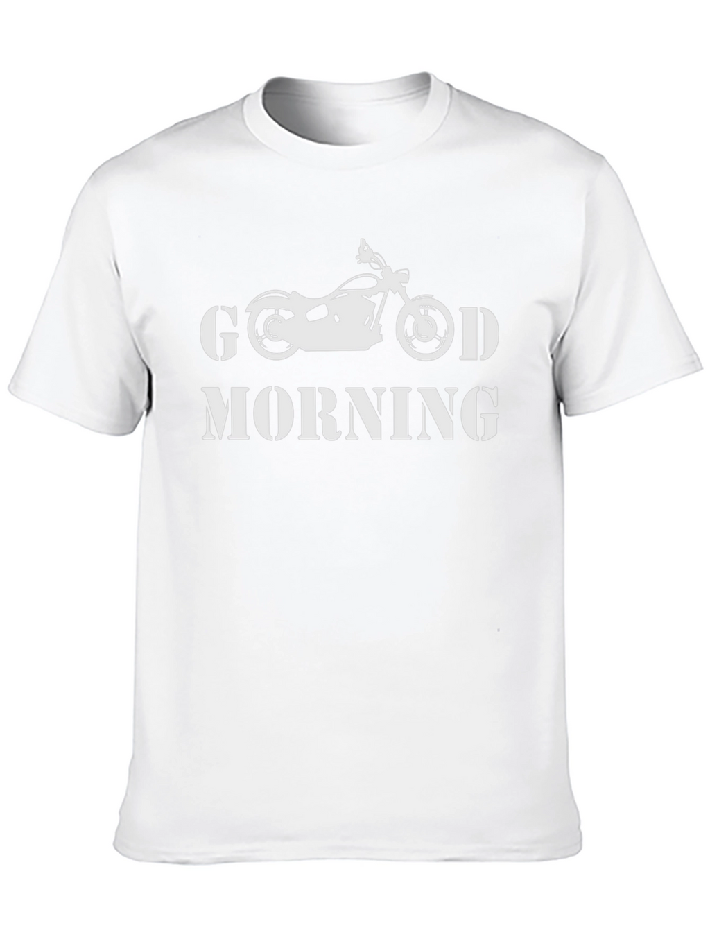 Good Morning Motorcycle Black T-Shirt