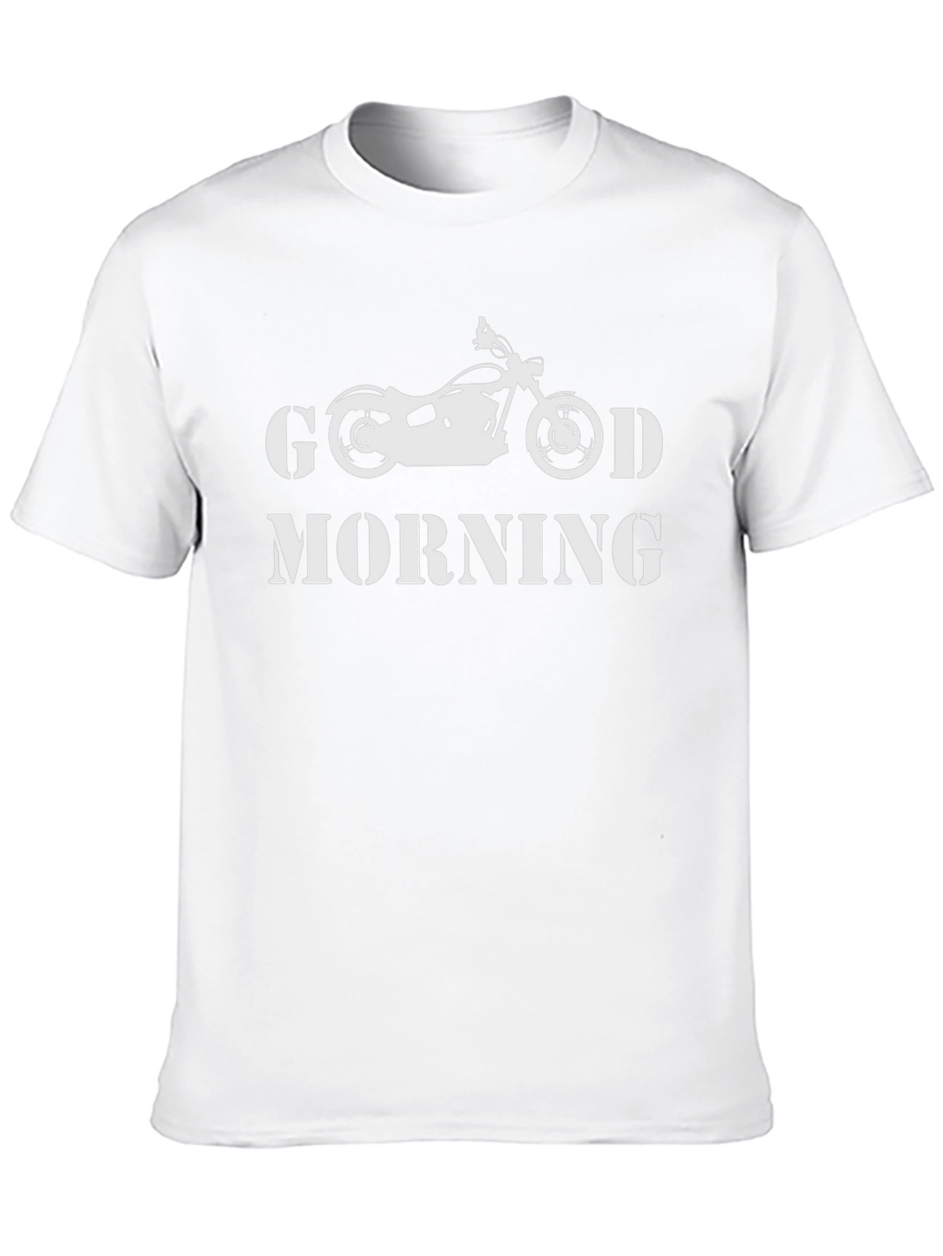 Good Morning Motorcycle Black T-Shirt