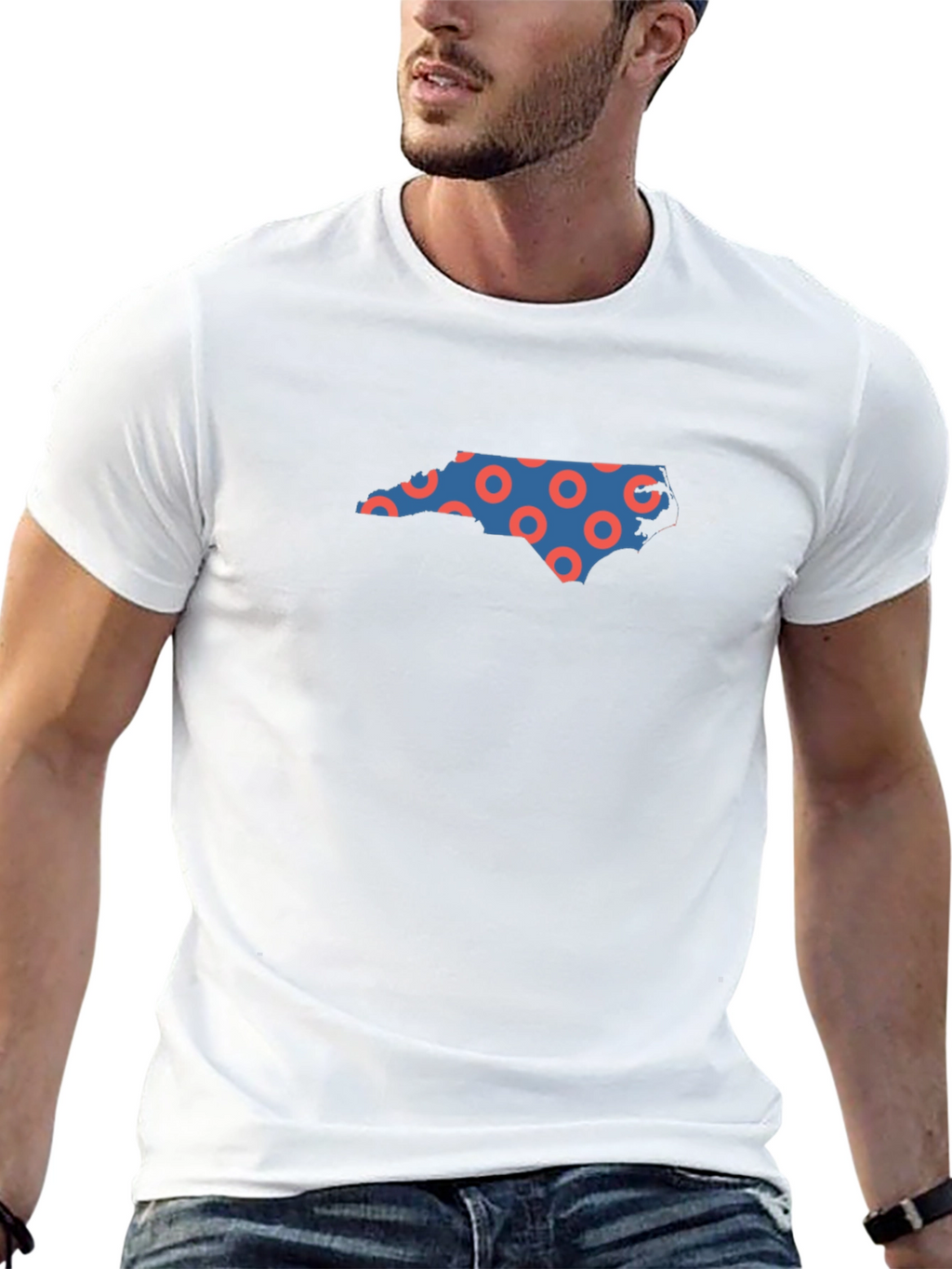 North Carolina Donuts Graphic T-Shirt