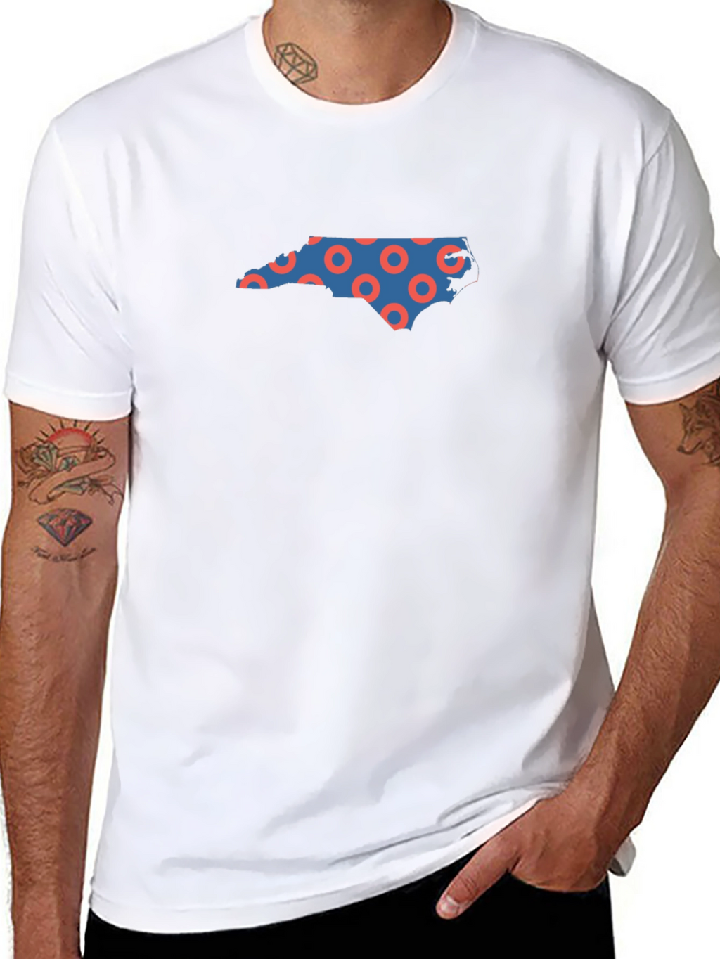 North Carolina Donuts Graphic T-Shirt