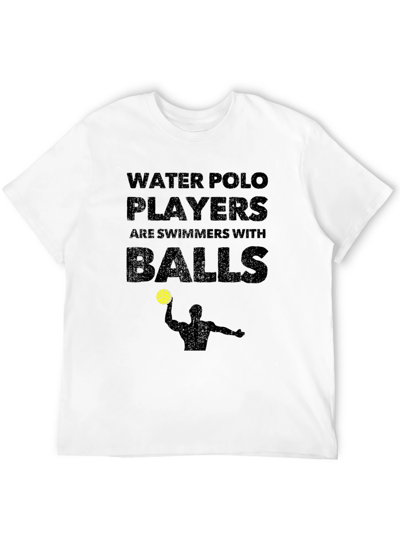 Water Polo Players T-Shirt Funny Swimmers With Balls Tee