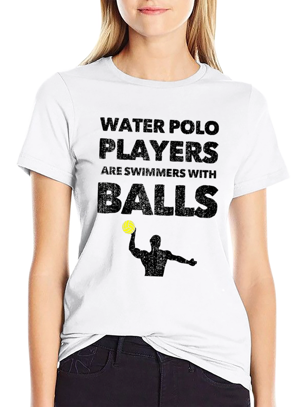 Water Polo Players T-Shirt Funny Swimmers With Balls Tee