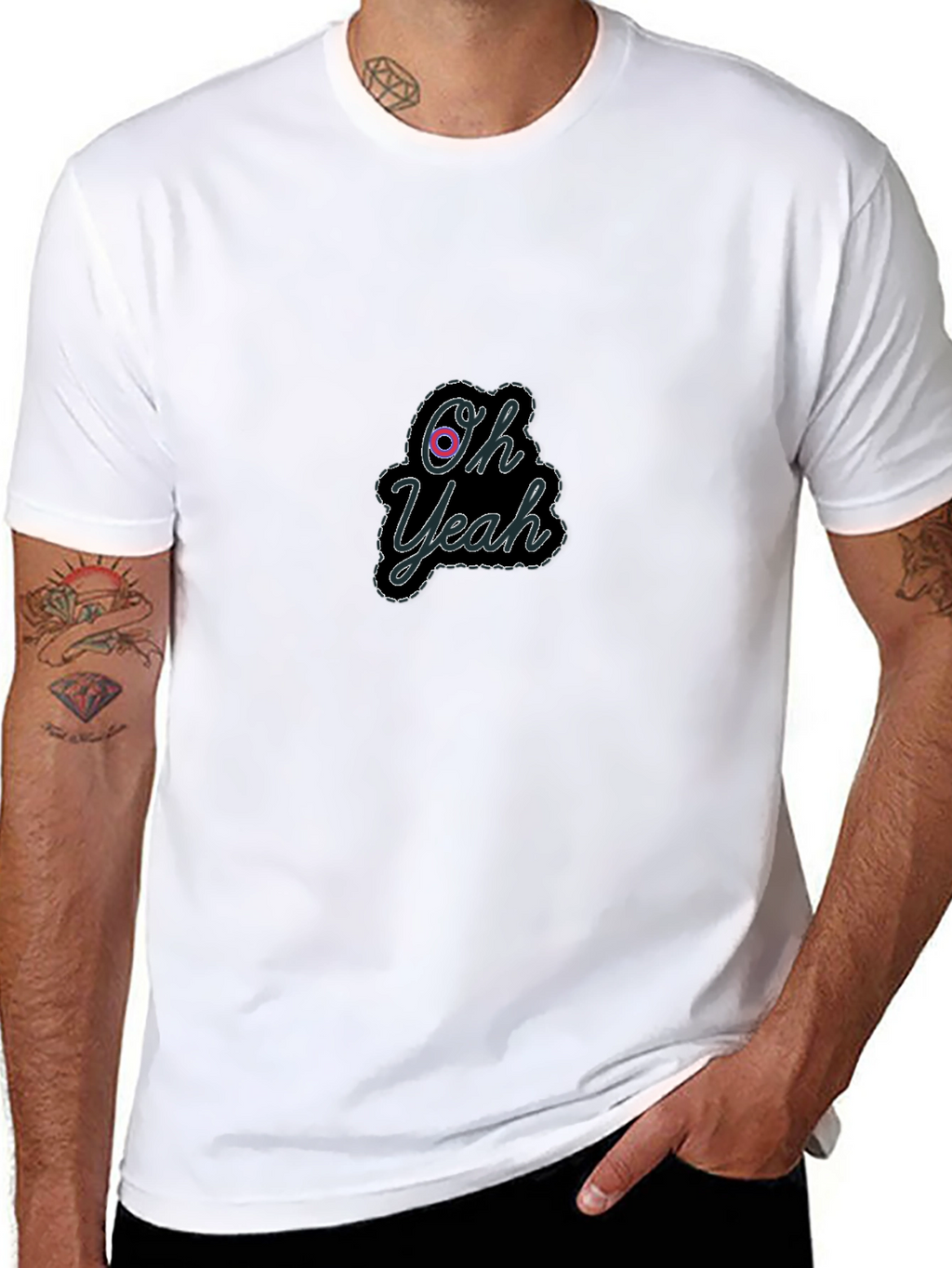 Oh Yeah Graphic Black Tee - Cool Casual Style