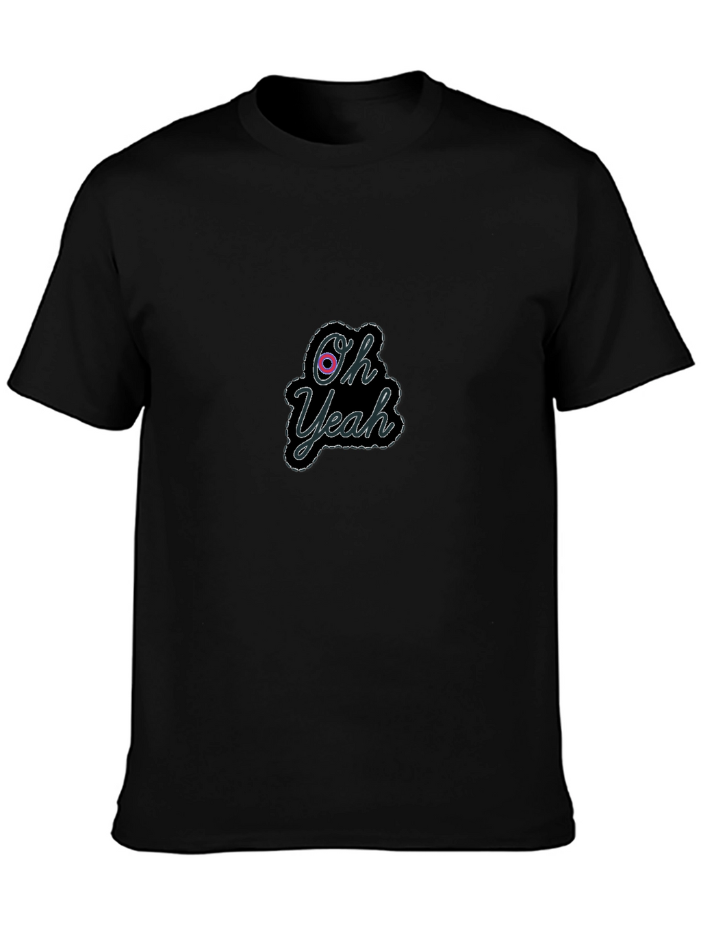 Oh Yeah Graphic Black Tee - Cool Casual Style