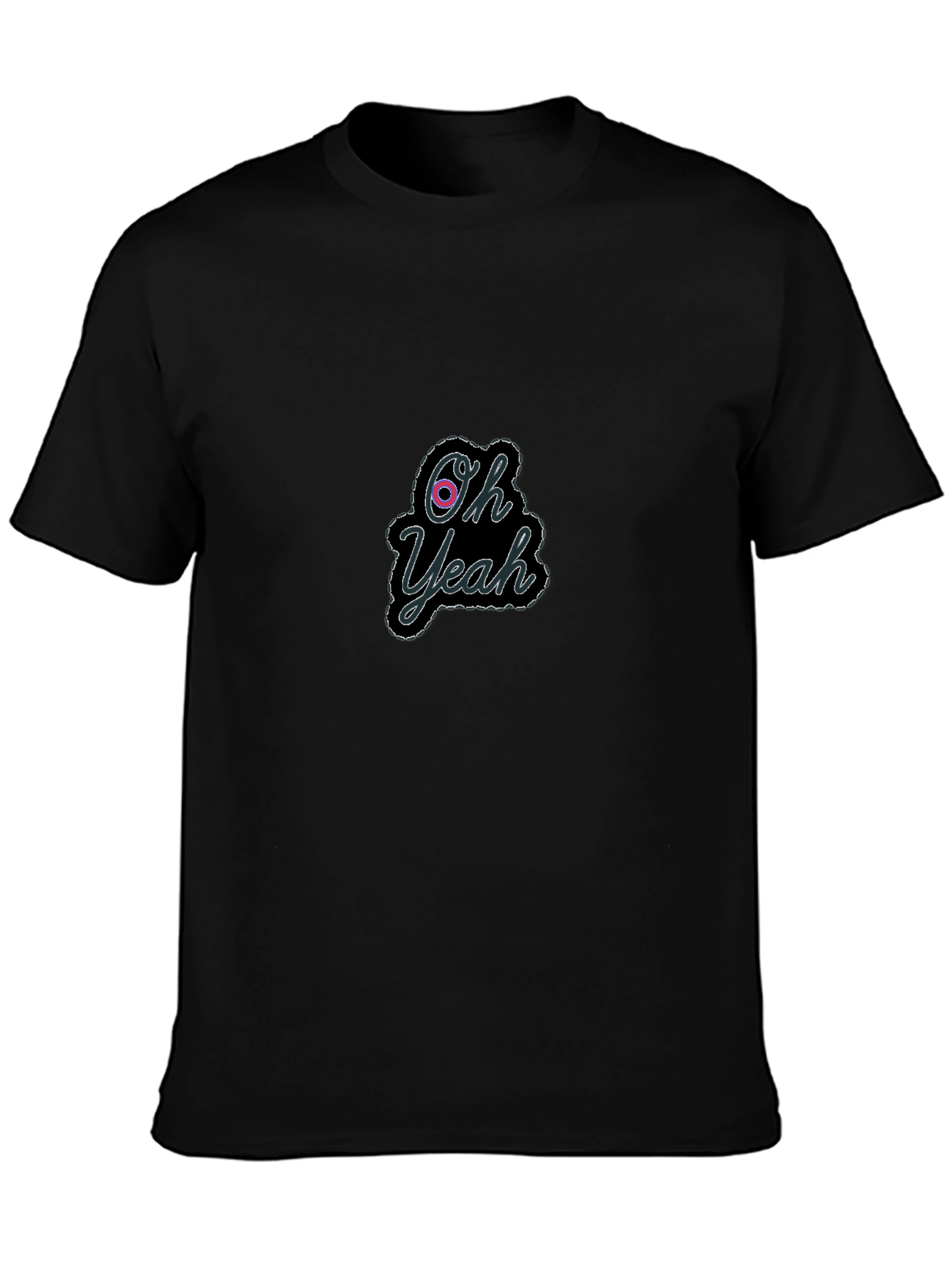 Oh Yeah Graphic Black Tee - Cool Casual Style