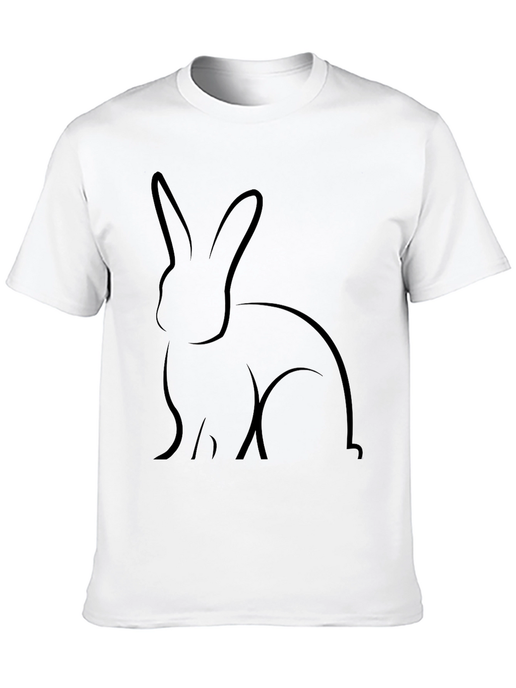 Black Rabbit Graphic Tee - Casual Comfort