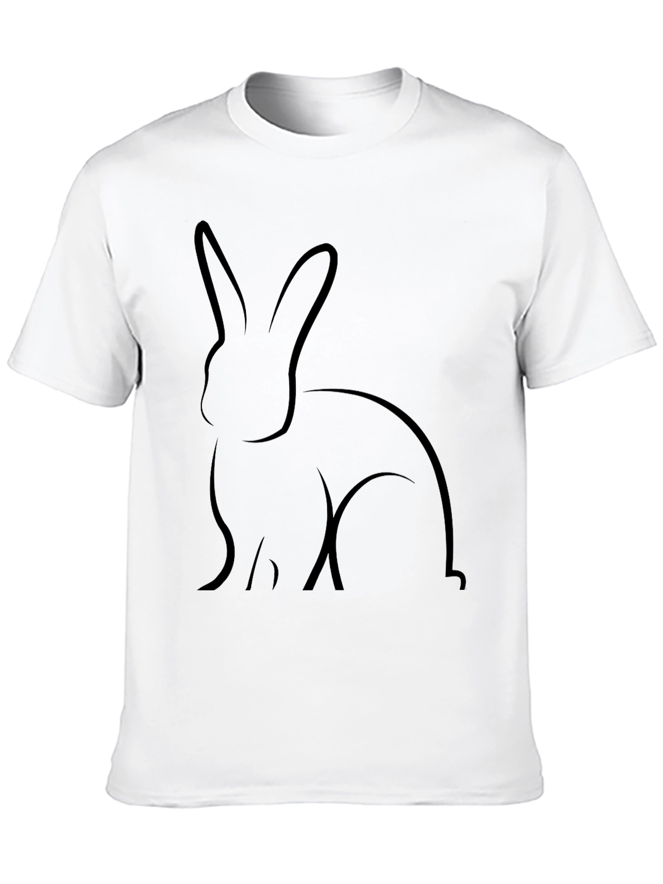 Black Rabbit Graphic Tee - Casual Comfort