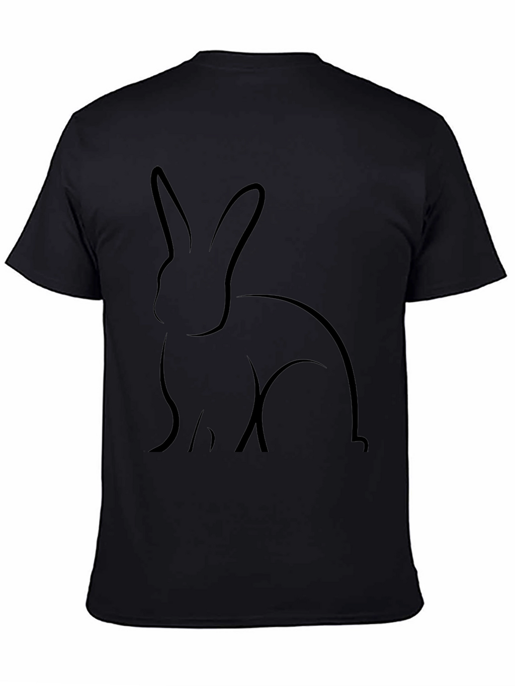Black Rabbit Graphic Tee - Casual Comfort