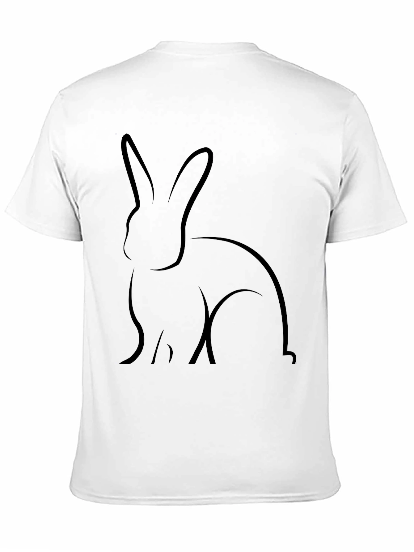 Black Rabbit Graphic Tee - Casual Comfort