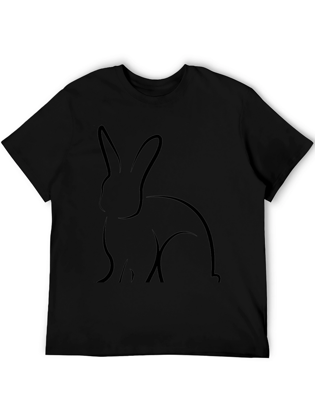 Black Rabbit Graphic Tee - Casual Comfort