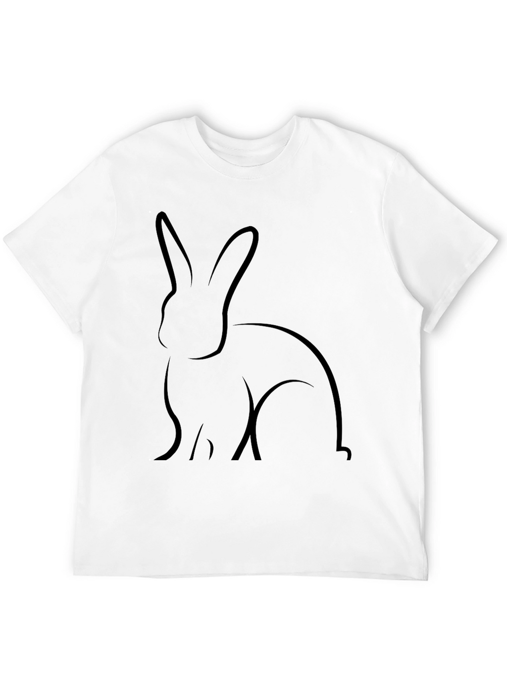 Black Rabbit Graphic Tee - Casual Comfort