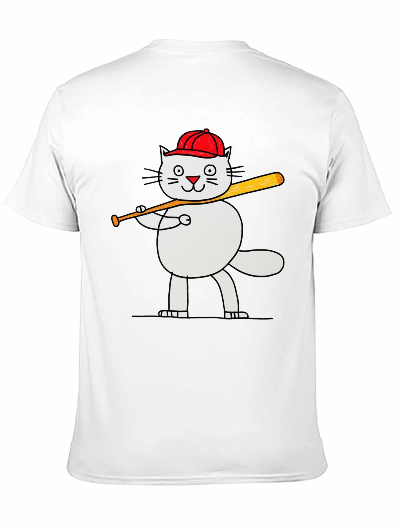 Baseball Cat T-Shirt - Funny Kitten Tee